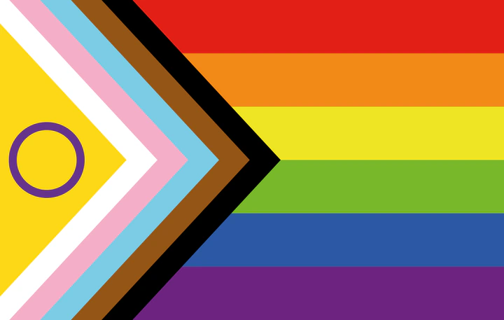 Inter-inklusive Regenbogenflagge