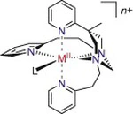 First-row transition metal complexes of a novel pentadentate amine/imine ligand containing a hexahydropyrimidine core